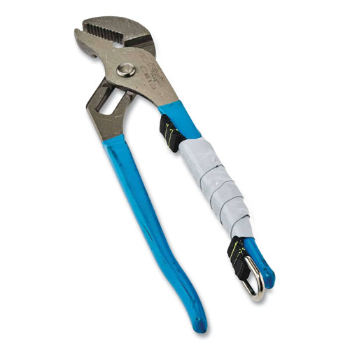 Picture of Squids 3700 Nylon Webbing Tool Tails with D-Rings, 2 lb Max Working Capacity, 5.5", Black, 6/Pack, 10 Packs/Carton