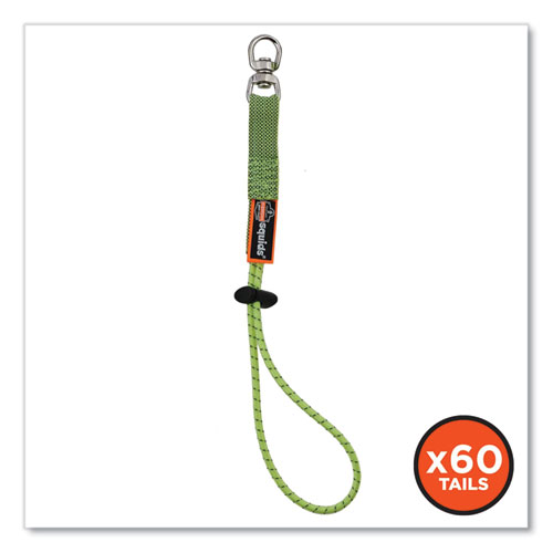 Picture of Squids 3713 Elastic Loop Tool Tails with Swiveling D-Rings, 10 lb Max Working Capacity, 15" Long, 3/Pack, 20 Packs/Carton