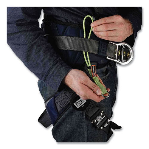 Picture of Squids 3713 Elastic Loop Tool Tails with Swiveling D-Rings, 10 lb Max Working Capacity, 15" Long, 3/Pack, 20 Packs/Carton