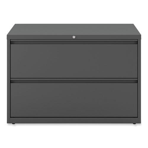 Picture of Lateral File, 2 Legal/Letter-Size File Drawers, Charcoal, 42" x 18.63" x 28"