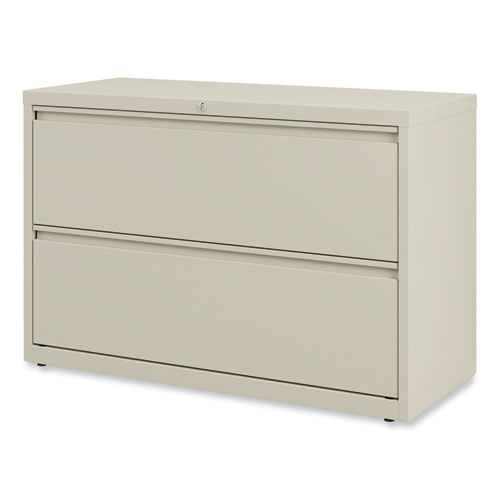 Picture of Lateral File, 2 Legal/Letter-Size File Drawers, Putty, 42" x 18.63" x 28"