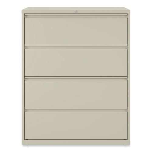 Picture of Lateral File, 4 Legal/Letter-Size File Drawers, Putty, 42" x 18.63" x 52.5"