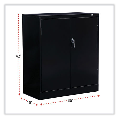 Picture of Standard Assembled Storage Cabinet, 36w x 18d x 42h, Black