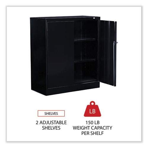 Picture of Standard Assembled Storage Cabinet, 36w x 18d x 42h, Black