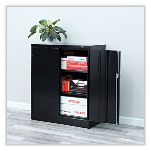 Picture of Standard Assembled Storage Cabinet, 36w x 18d x 42h, Black