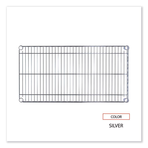 Picture of Industrial Wire Shelving Extra Wire Shelves, 36w x 18d, Silver, 2 Shelves/Carton