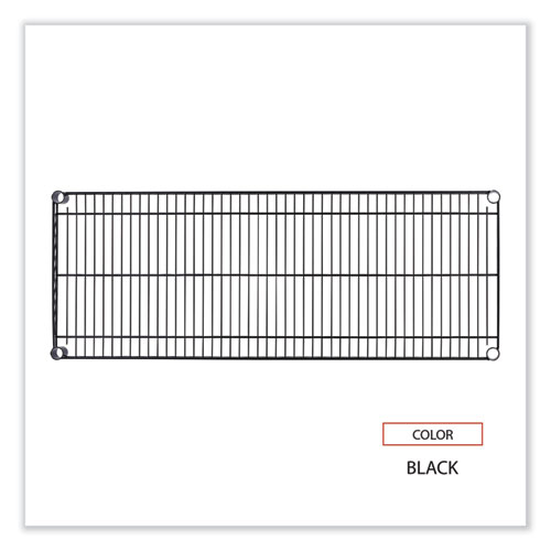 Picture of Industrial Wire Shelving Extra Wire Shelves, 48w x 18d, Black, 2 Shelves/Carton