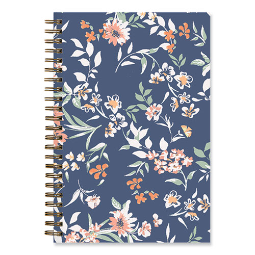 Picture of One Tree Planted "Effie" Weekly/Monthly Planner, Floral Artwork, 8 x 5, Blue/Multicolor Cover, 12-Month (Jan to Dec): 2023