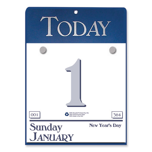 Picture of Recycled Today Wall Calendar Refill, 6.5 x 9.13, White/Blue/Gray Sheets, 12-Month (Jan to Dec): 2023