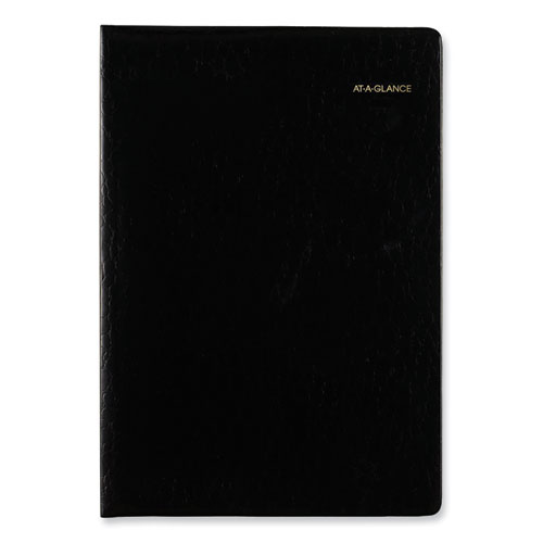 Picture of Eight-Person Group Daily Appointment Book, 11 x 8.5, Black Cover, Two-Volume 12-Month Format (Jan to June, July to Dec): 2023