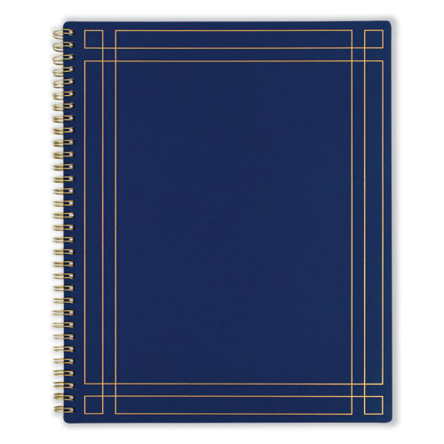 Picture of Simplified Planner by Emily Ley: Weekly/Monthly Book, 11 x 8.5, Navy Blue/Gold Cover, 12-Month (Jan-Dec): 2023