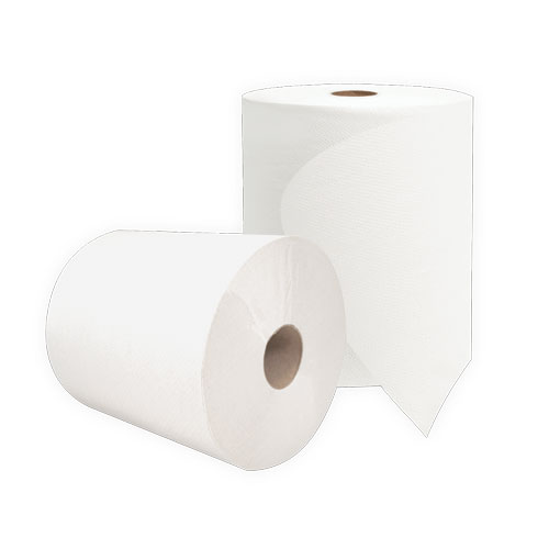 Picture of Valay Universal TAD Roll Towels, 1-Ply, 8 x 600 ft, White, 6 Rolls/Carton