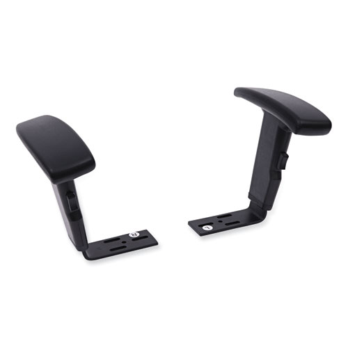 Picture of Optional Height-Adjustable T-Arms for Alera Essentia and Interval Series Chairs, Black, 2/Set