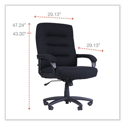 Picture of Alera Kesson Series High-Back Office Chair, Supports Up to 300 lb, 19.21" to 22.7" Seat Height, Black