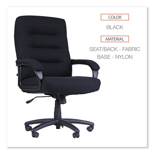 Picture of Alera Kesson Series High-Back Office Chair, Supports Up to 300 lb, 19.21" to 22.7" Seat Height, Black