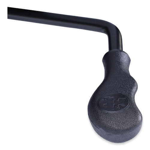 Picture of Alera Ravino Big/Tall High-Back Bonded Leather Chair, Headrest, Supports 450 lb, 20.07" to 23.74" Seat, Black, Chrome Base