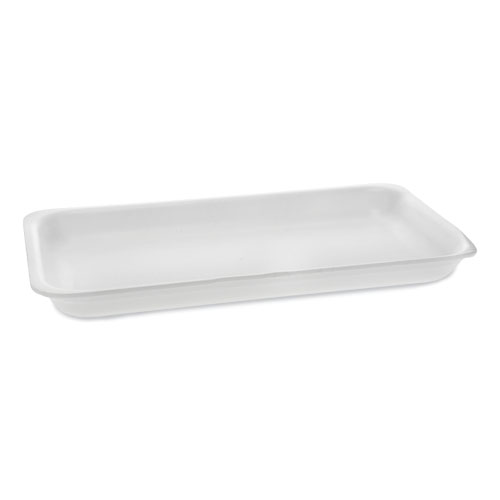 Picture of Supermarket Tray, #25PZ, 15 x 8 x 1.25, White, Foam, 200/Carton