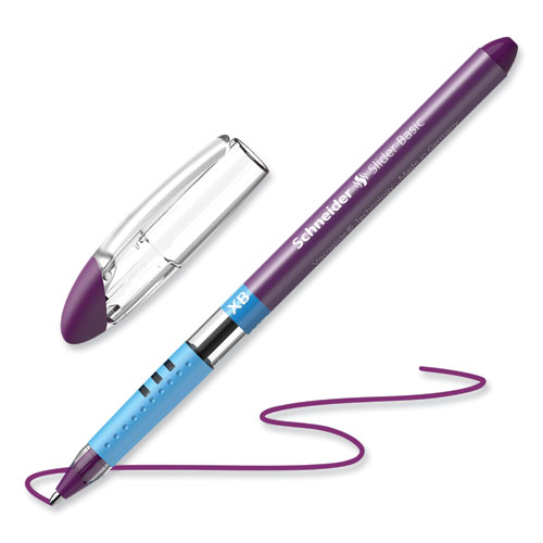 Slider+Basic+Ballpoint+Pen%2C+Stick%2C+Extra-Bold+1.4+mm%2C+Assorted+Ink+and+Barrel+Colors%2C+8%2FPack