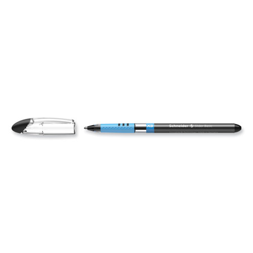 Picture of Slider Basic Ballpoint Pen, Stick, Extra-Bold 1.4 mm, Black Ink, Black Barrel, 10/Box