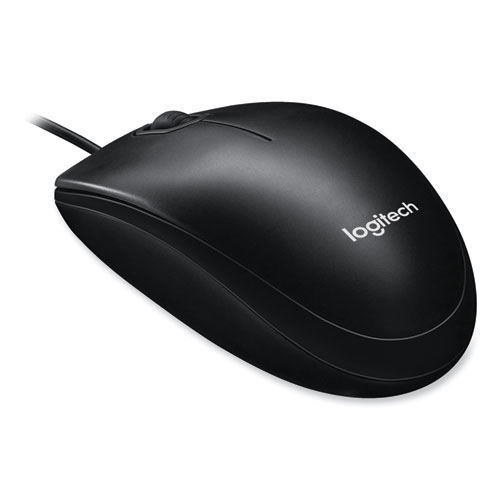 Picture of M100 Corded Optical Mouse, USB 2.0, Left/Right Hand Use, Black