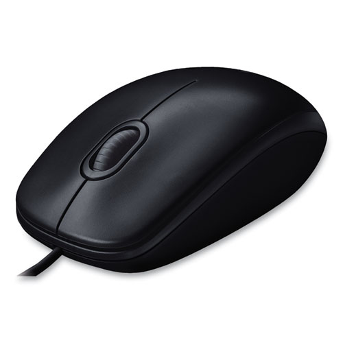 Picture of M100 Corded Optical Mouse, USB 2.0, Left/Right Hand Use, Black