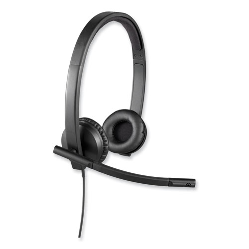 Picture of H570e Binaural Over The Head Wired Headset, Black