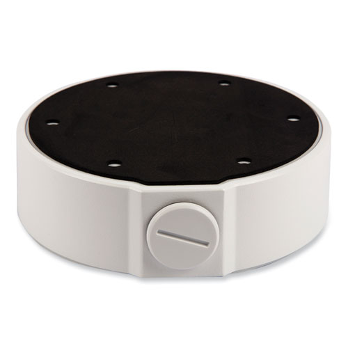 Picture of Fixed Dome Junction Box, 4.96 x 4.96 x 1.42, Black/White