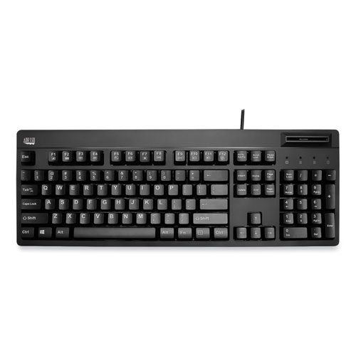 EasyTouch+Smart+Card+Reader+Keyboard+AKB-630SB-TAA%2C+104+Keys%2C+Black