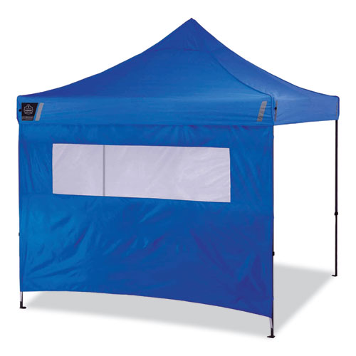 Picture of Shax 6052 Heavy-Duty Tent Kit + Mesh Windows, Single Skin, 10 ft x 10 ft, Polyester/Steel, Blue