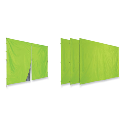 Picture of Shax 6054 Pop-Up Tent Sidewall Kit, Single Skin, 10 ft x 10 ft, Polyester, Lime