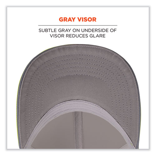 Picture of GloWear 8931 Reflective Stretch-Fit Hat, Cotton/Polyester, Small/Medium, Hi-Vis Lime