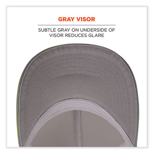 Picture of GloWear 8931 Reflective Stretch-Fit Hat, Cotton/Polyester, Large/X-Large, Hi-Vis Lime