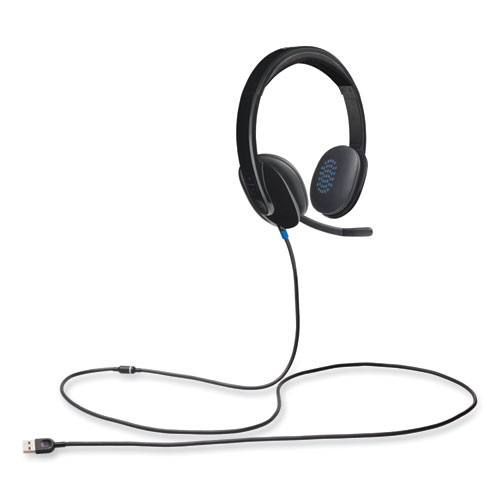 Picture of H540 Binaural Over The Head Corded Headset, Black