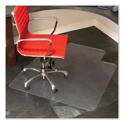 Picture of EverLife Textured Chair Mat for Hard Floors with Lip, 36 x 48, Clear