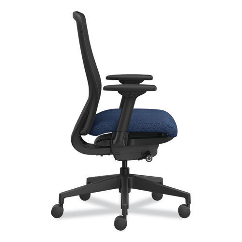 Picture of Nucleus Series Recharge Task Chair, Up to 300lb, 16.63" to 21.13" Seat Ht, Navy Seat, Black Back/Base