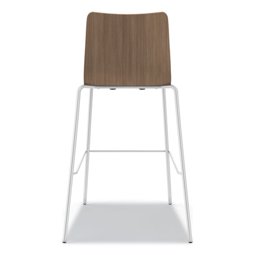 Picture of Ruck Laminate Task Stool, Supports up to 300 lb, 30" Seat Height, Pinnacle Seat/Base, Silver Frame