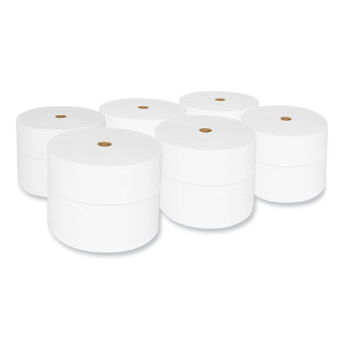 Picture of Small Core Bath Tissue, Septic Safe, 2-Ply, White, 1,200 Sheets/Roll, 12 Rolls/Carton