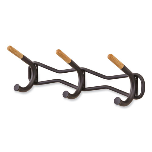 Picture of Family Coat Wall Rack, 3 Hook, 18.5w x 6.25d x 7.25h, Cream