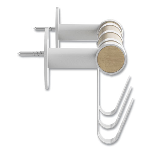 Picture of Resi Coat Wall Rack, 3 Hook, 19.75w x 4.25d x 6h, White