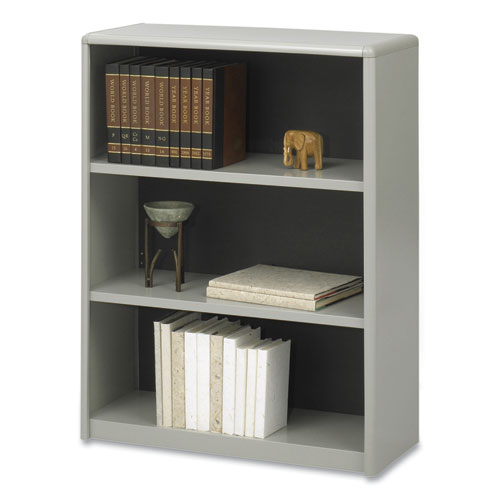 Picture of ValueMate Economy Bookcase, Three-Shelf, 31.75w x 13.5d x 41h, Gray