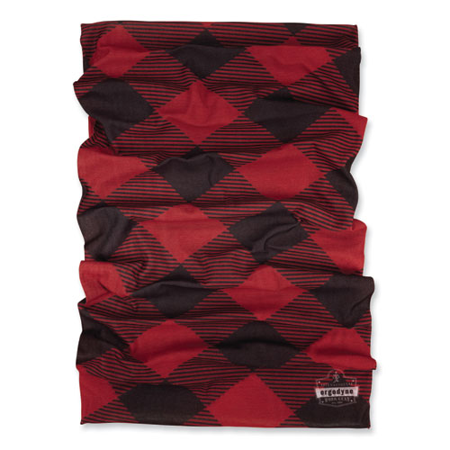Picture of Chill-Its 6485 Multi-Band, Polyester, One Size Fits Most, Red Buffalo Plaid