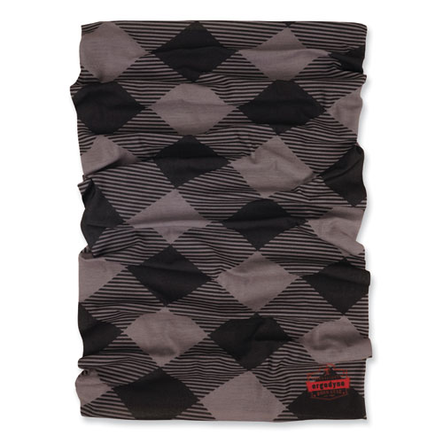 Picture of Chill-Its 6485 Multi-Band, Polyester, One Size Fits Most, Gray Buffalo Plaid
