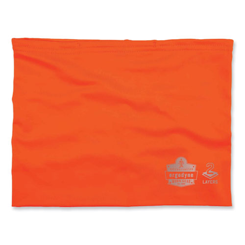 Picture of Chill-Its 6489 2-Layer Cooling Performance Knit Multi-Band, Polyester/Spandex, Small/Medium, Hi-Vis Orange