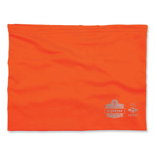 Picture of Chill-Its 6489 2-Layer Cooling Performance Knit Multi-Band, Polyester/Spandex, Large/X-Large, Hi-Vis Orange