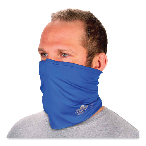 Picture of Chill-Its 6489 2-Layer Cooling Performance Knit Multi-Band, Polyester/Spandex, Small/Medium, Blue