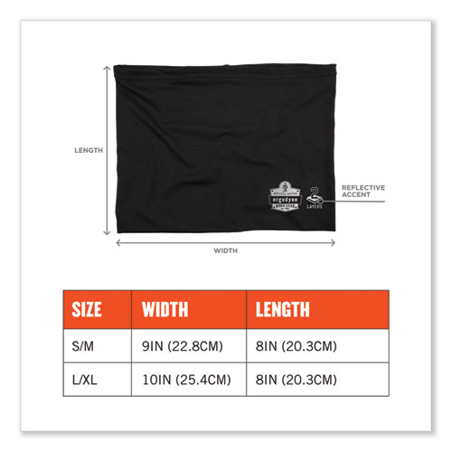 Picture of Chill-Its 6489 2-Layer Cooling Performance Knit Multi-Band, Polyester/Spandex, 2X-Large/3X-Large, Black