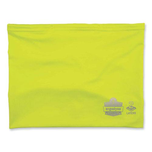 Picture of Chill-Its 6489 2-Layer Cooling Performance Knit MultiBand, Polyester/Spandex, 2X-Large/3X-Large, Hi-Vis Lime