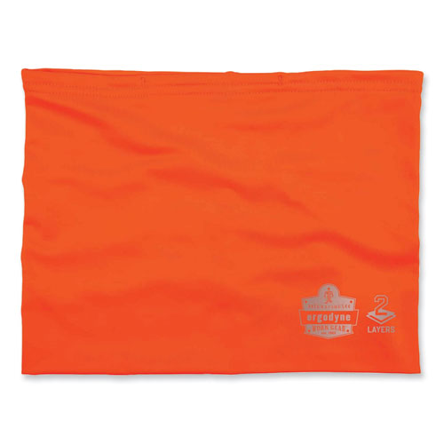 Picture of Chill-Its 6489 2-Layer Cooling Performance Knit Multi-Band, Polyester/Spandex, 2X-Large/3X-Large,Hi-Vis Orange