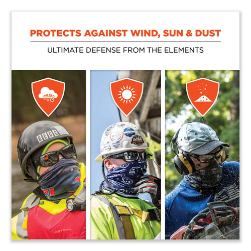 Picture of Chill-Its 6485 Multi-Band, Polyester, One Size Fits Most, Red Buffalo Plaid