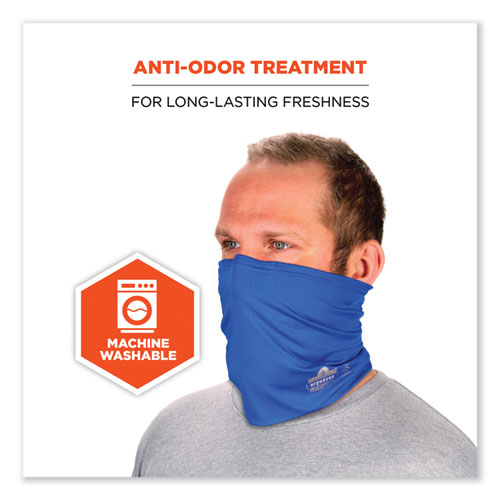 Picture of Chill-Its 6489 2-Layer Cooling Performance Knit Multi-Band, Polyester/Spandex, Small/Medium, Blue